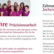 Anzeige inkl. Schriftzug 30 Jahre Präzisionsarbeit